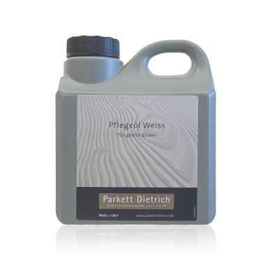 Parkett Pflegeöl weiß zur Pflege und Auffrischung geölter Böden